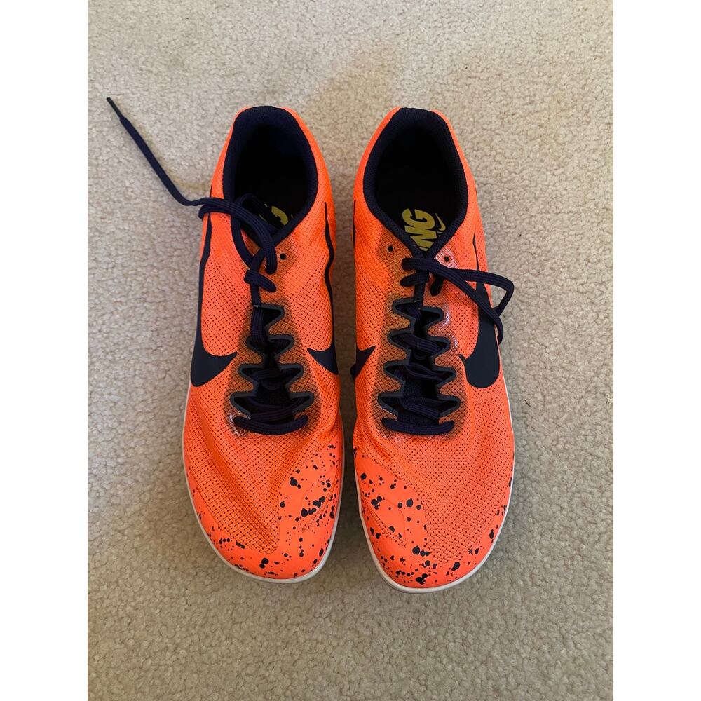 NWOT Nike Women's, Zoom Rival D 10 907566-800 Size 8.5, Track Shoes, Orange - Picture 2 of 5